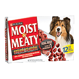 Moist & Meaty Dog Food Steak Flavor Left Picture